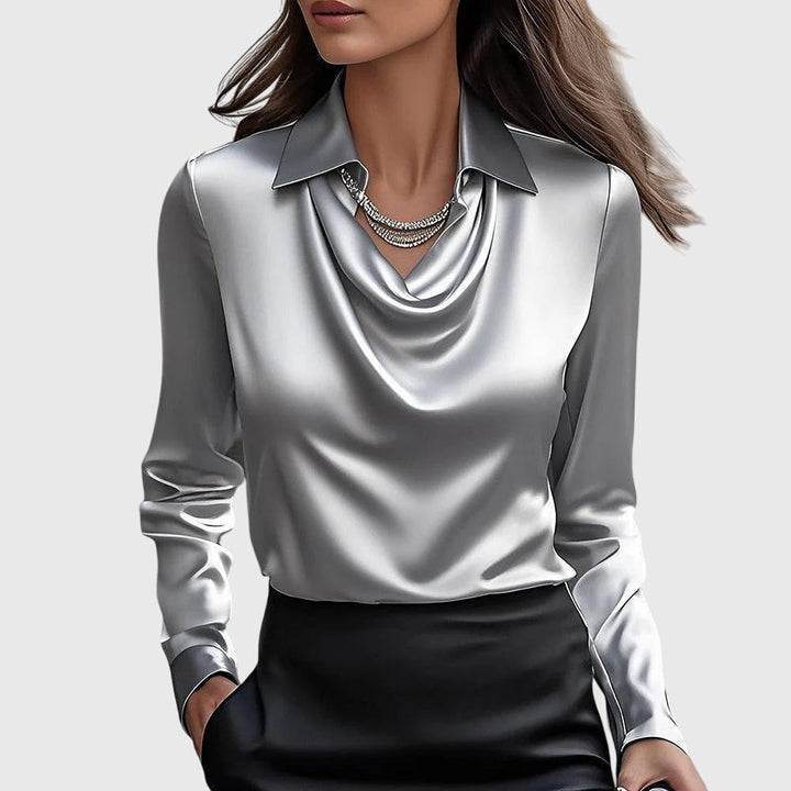 Bethany - Elegant Satin Blouse