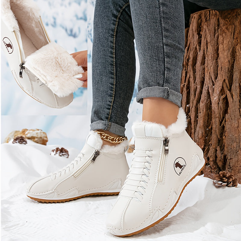 Agatha - Comfortable Winter Ankle Boots with Ergonomic Support