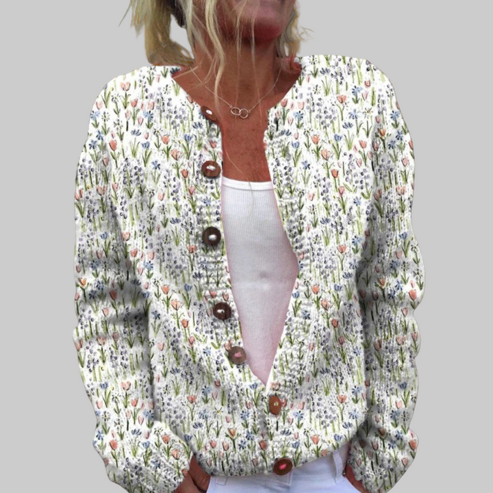 Michelle - Spring Art Cardigan
