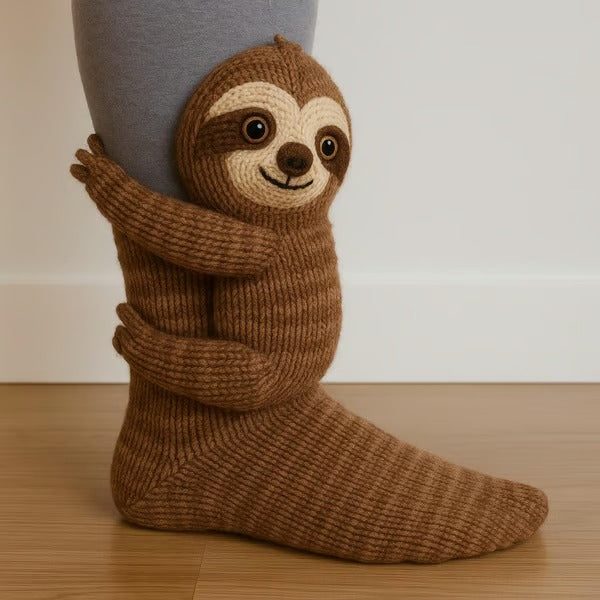 Handmade Knitted Animal Socks