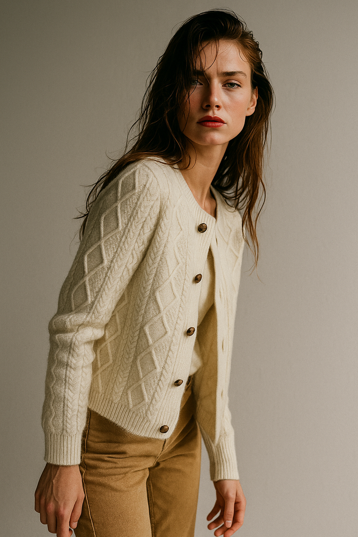 Anna - Cable Knit Cardigan