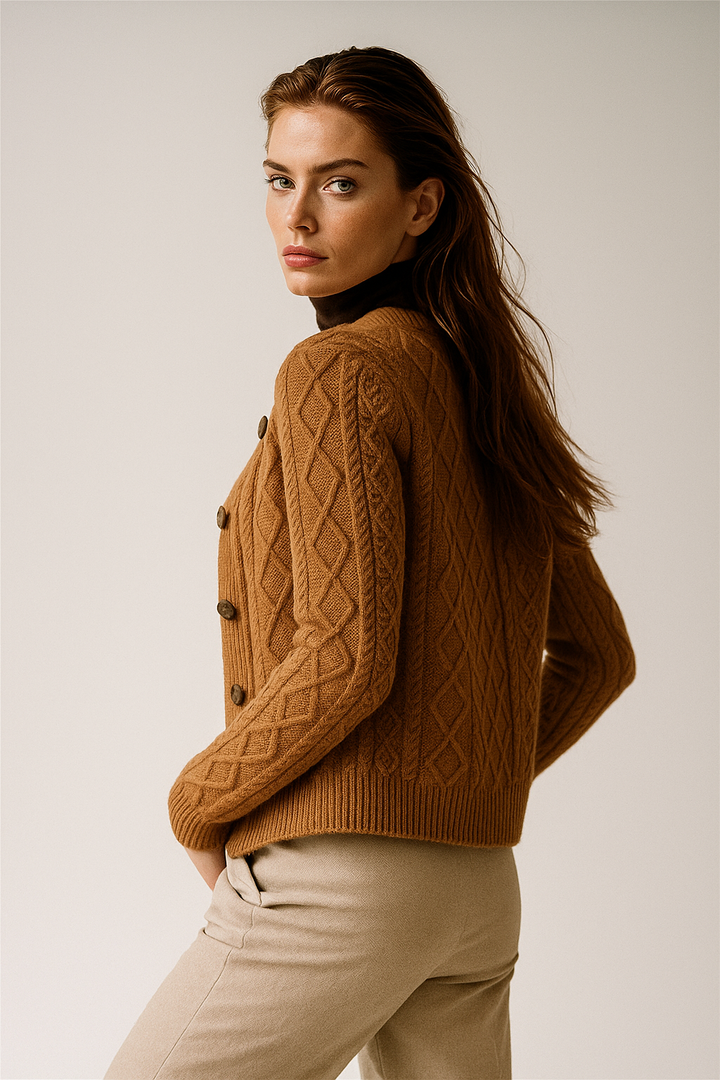 Anna - Cable Knit Cardigan