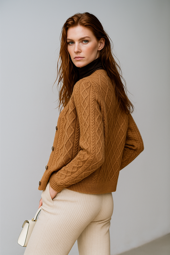 Anna - Cable Knit Cardigan