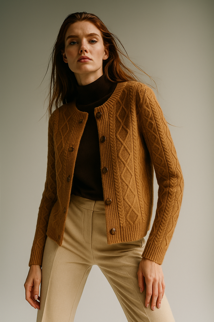 Anna - Cable Knit Cardigan