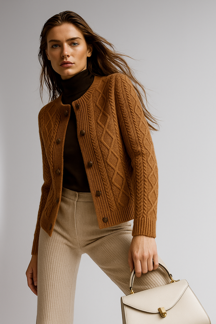 Anna - Cable Knit Cardigan