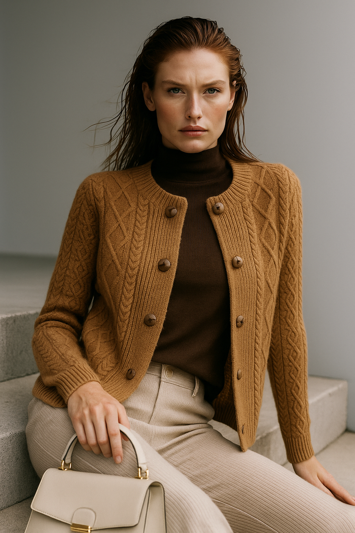 Anna - Cable Knit Cardigan