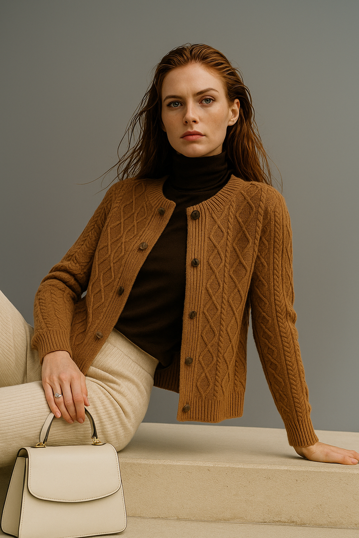 Anna - Cable Knit Cardigan