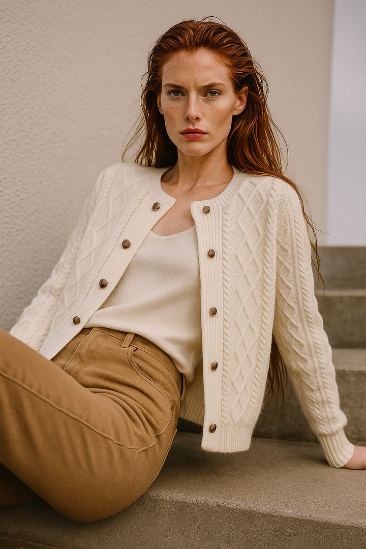 Anna - Cable Knit Cardigan