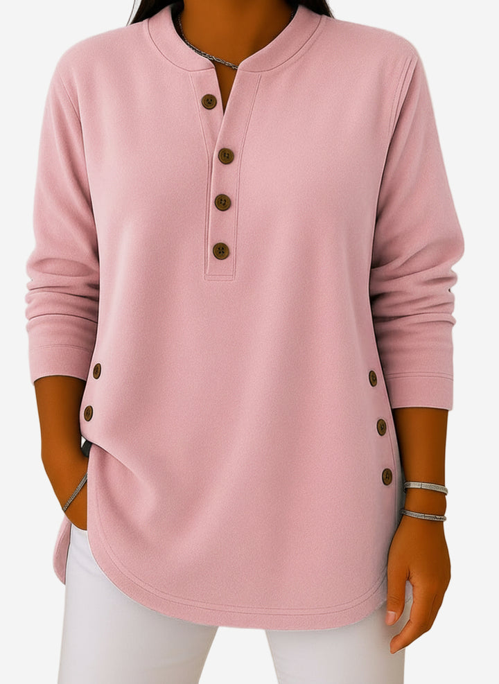 Corinna - Solid Color Long Sleeve Sweater