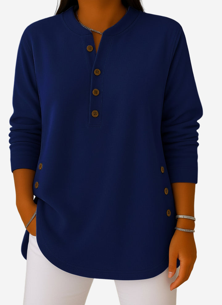 Corinna - Solid Color Long Sleeve Sweater