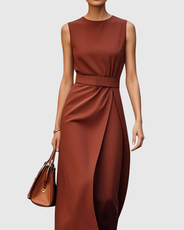 Clarimond - Elegant Round Neck Dress
