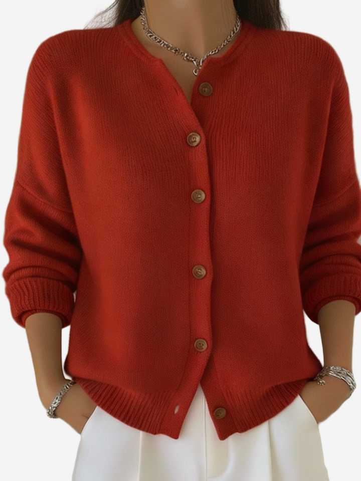 Serenata - Crew Neck Knit Cardigan