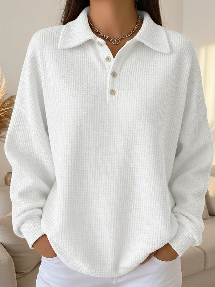 Emmeline - Soft Knit Polo Sweater