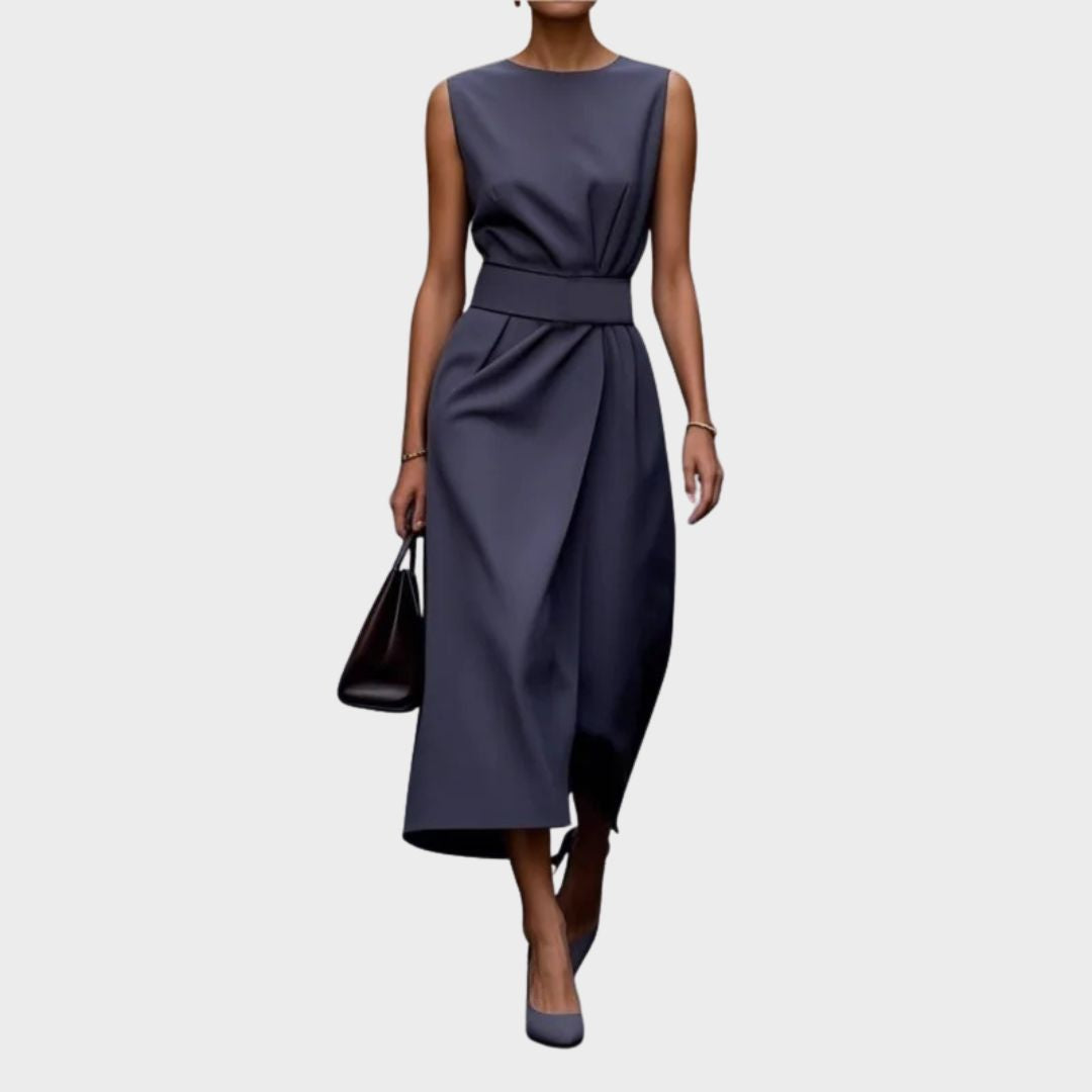 Clarimond - Elegant Round Neck Dress
