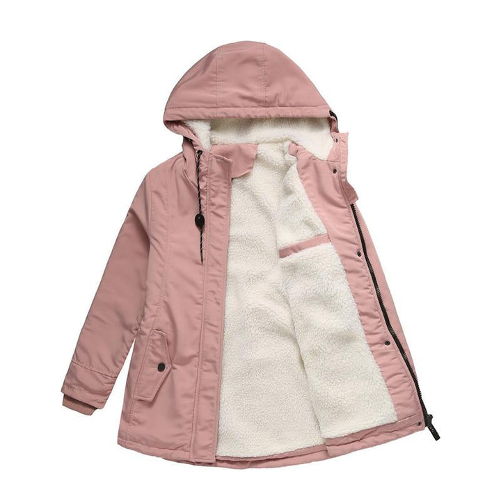Meliora - Thick Winter Coat with Hood and Quilted Lining for Winter Warmth