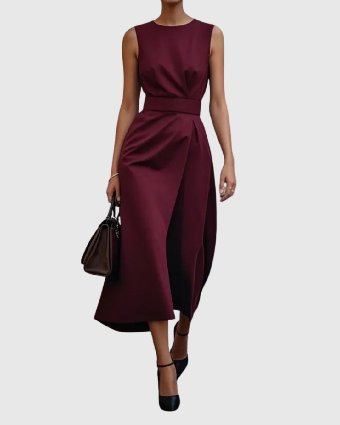 Clarimond - Elegant Round Neck Dress