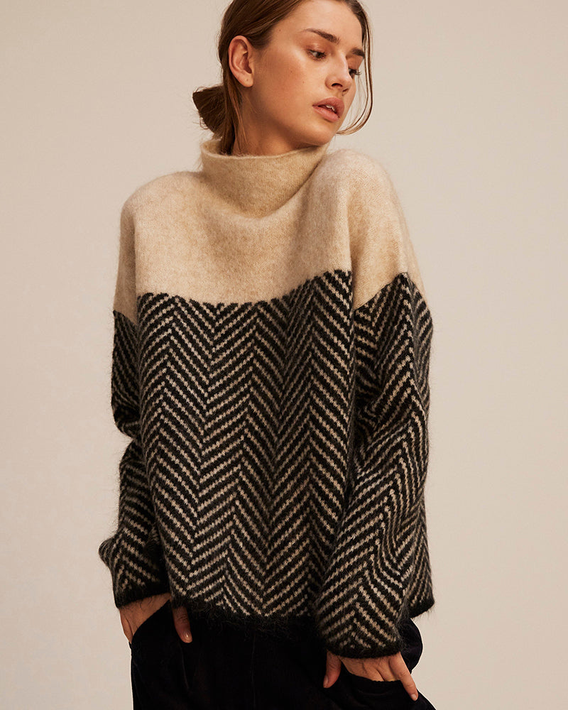 Norah - Cotton Turtleneck Sweater