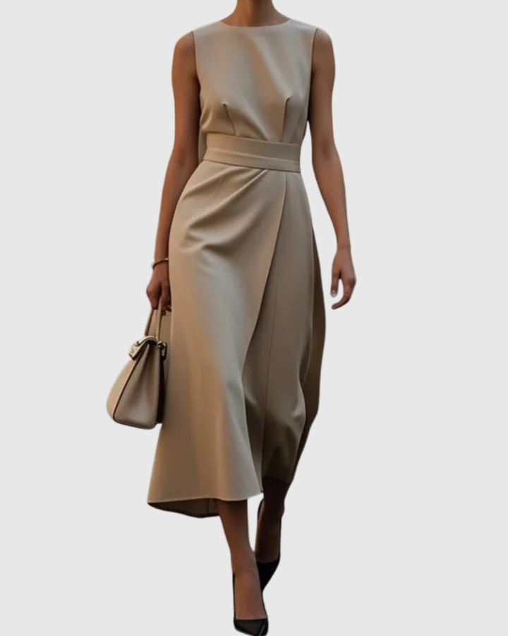 Clarimond - Elegant Round Neck Dress