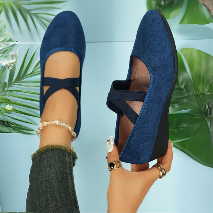 Amaya - Easy Slip-On Comfort Wedge Flats