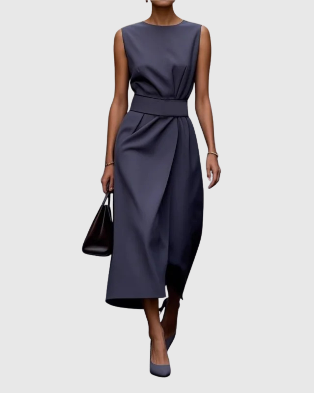 Clarimond - Elegant Round Neck Dress