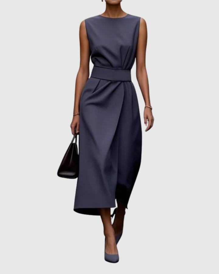 Clarimond - Elegant Round Neck Dress