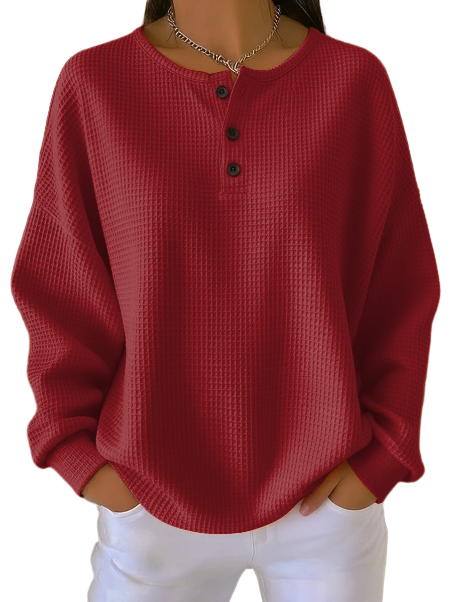 Edena - Casual Round Neck Sweatshirt