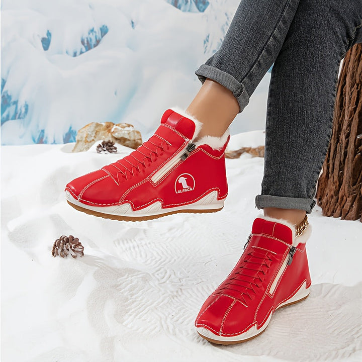 Agatha - Comfortable Winter Ankle Boots with Ergonomic Support