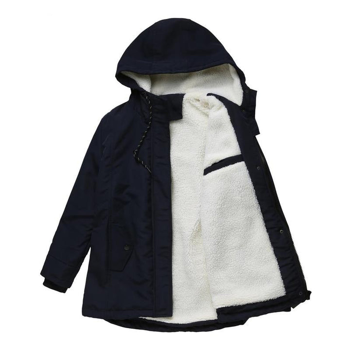 Meliora - Thick Winter Coat with Hood and Quilted Lining for Winter Warmth