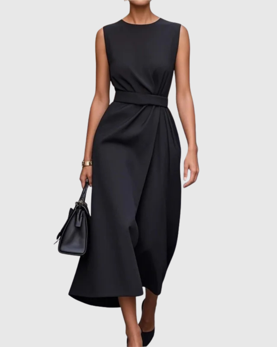 Clarimond - Elegant Round Neck Dress