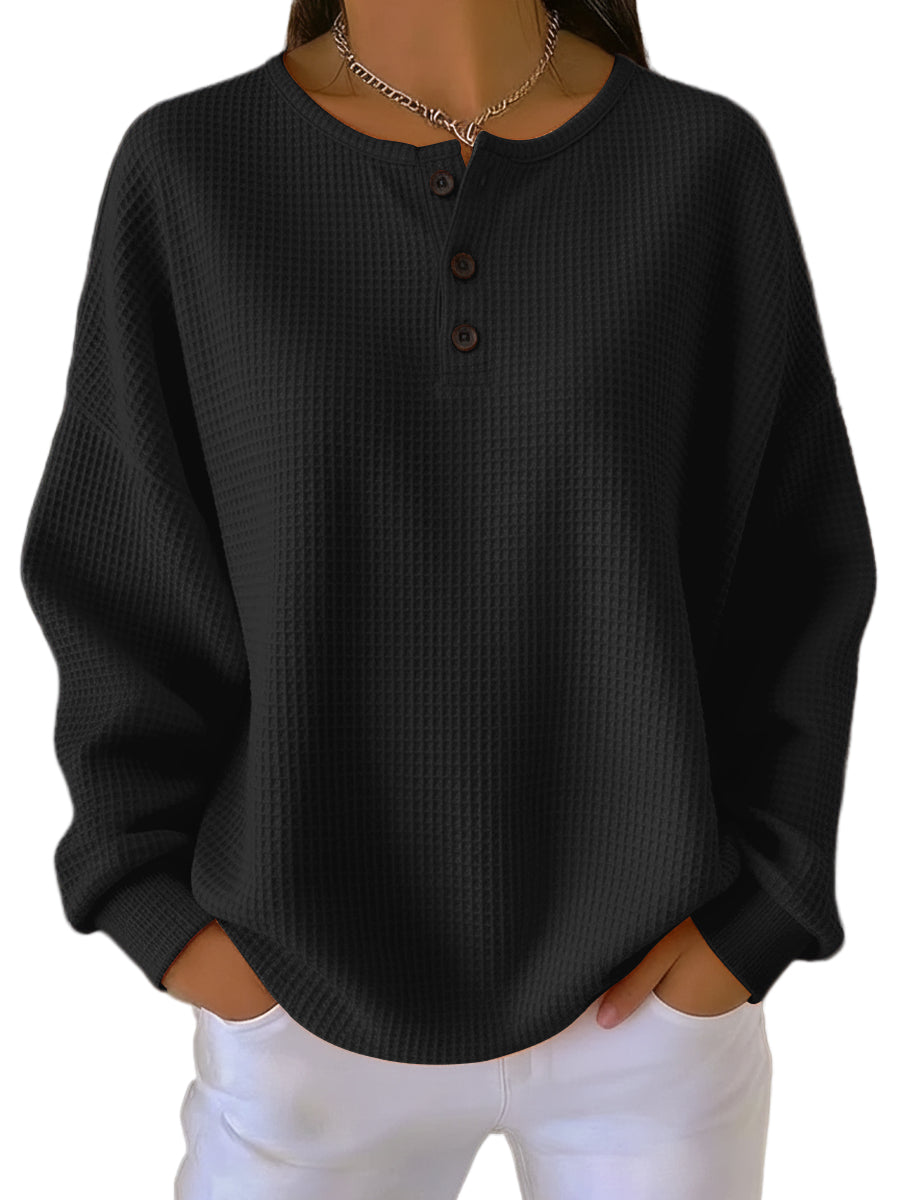 Edena - Casual Round Neck Sweatshirt