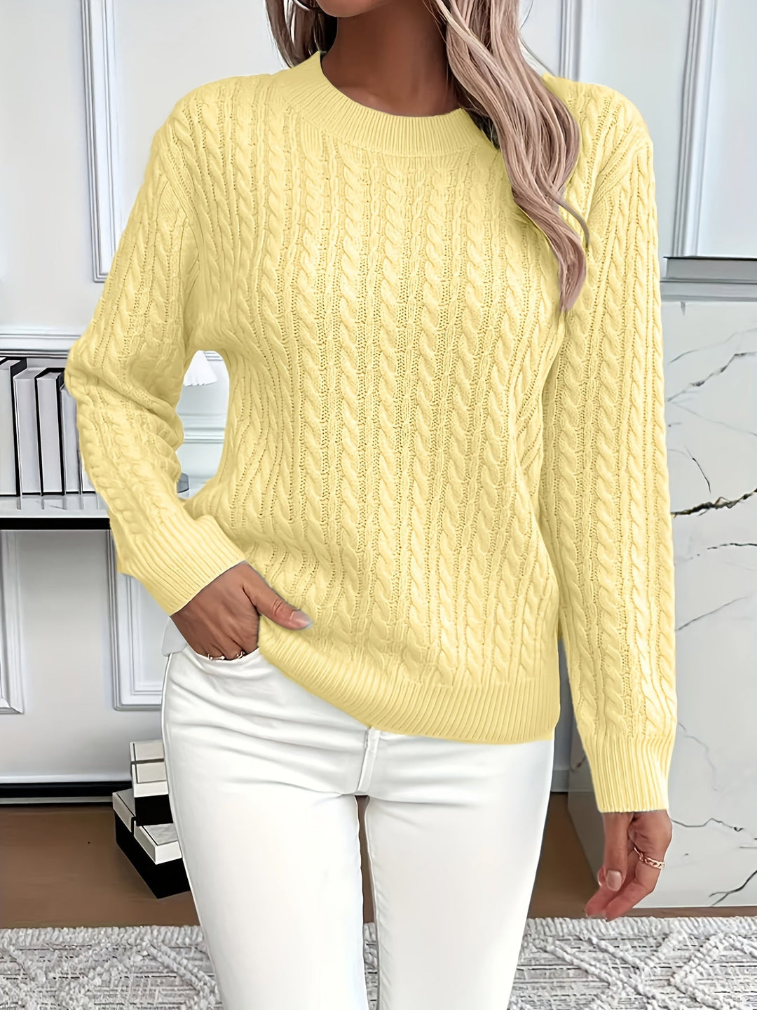 Lila – Cable Knit Sweater