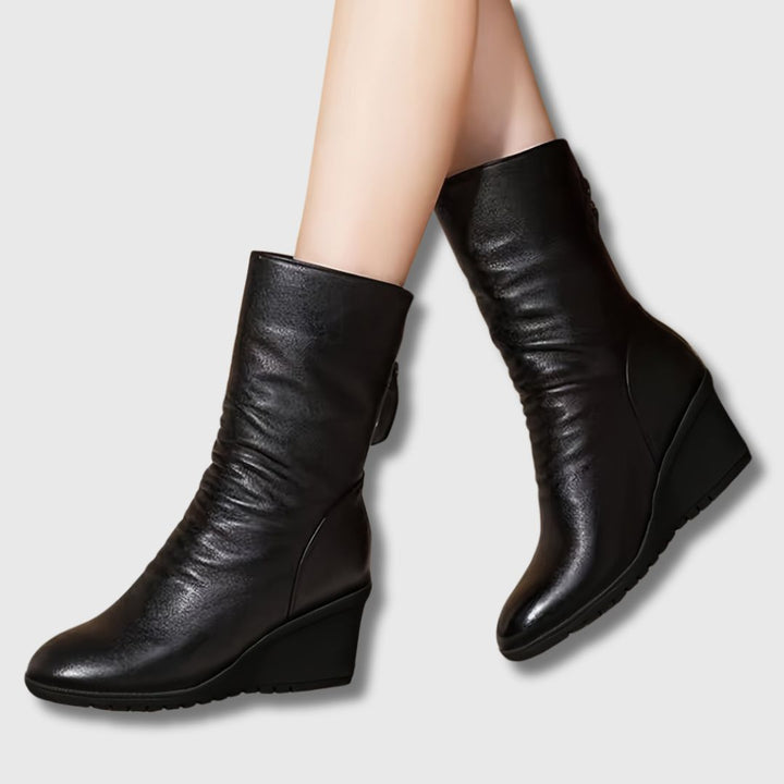 Eva – Limited Edition Mid-Calf Comfort Wedge Heels