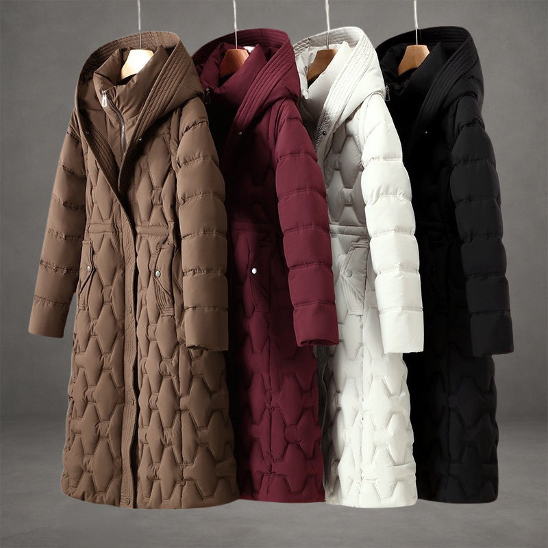 Carissa - Longline Hooded Down Coat