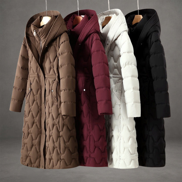 Carissa - Longline Hooded Down Coat