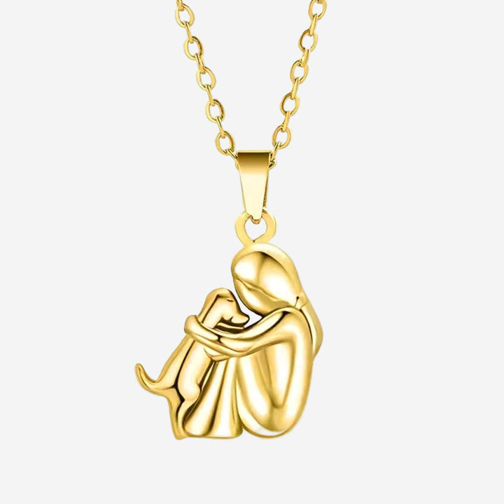 Maelia - Dog Embrace Necklace