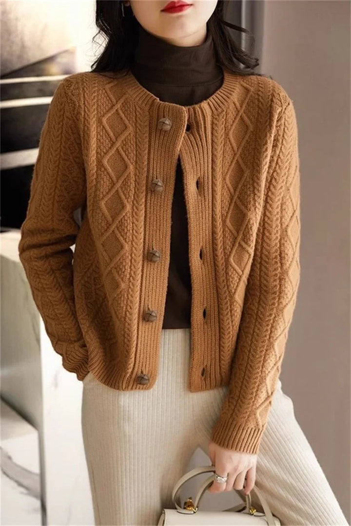 Anna - Cable Knit Cardigan