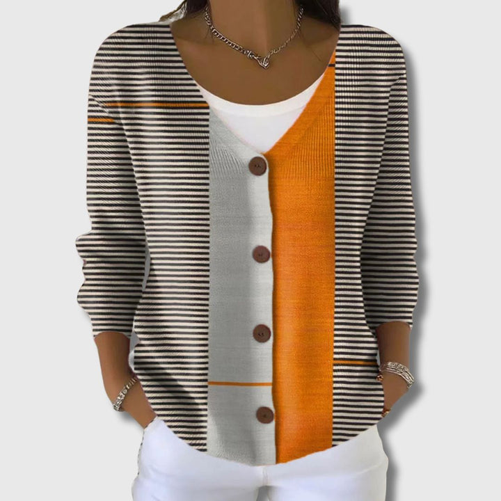 Valentina - V-Neck Button Cardigan
