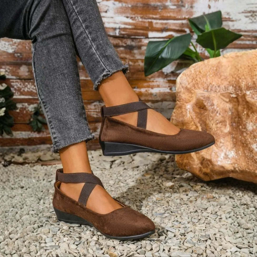 Amaya - Easy Slip-On Comfort Wedge Flats