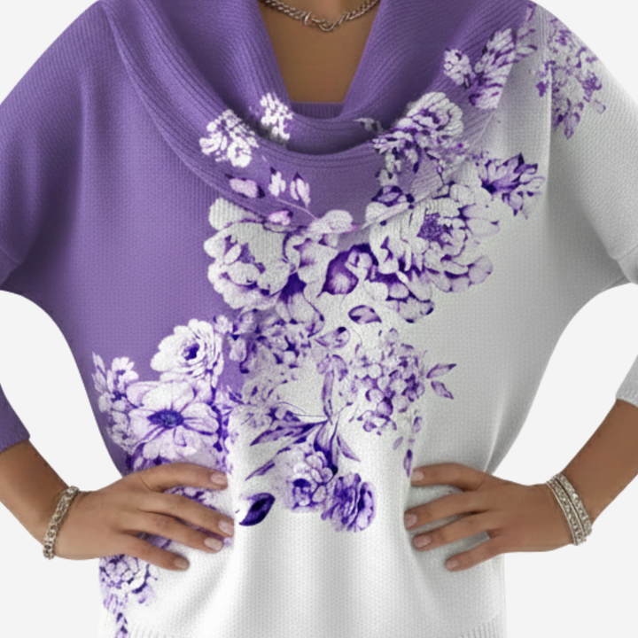 Nerina - Vintage Floral Sweater
