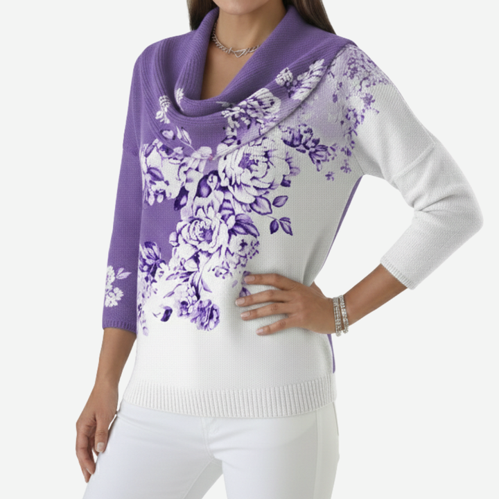 Nerina - Vintage Floral Sweater