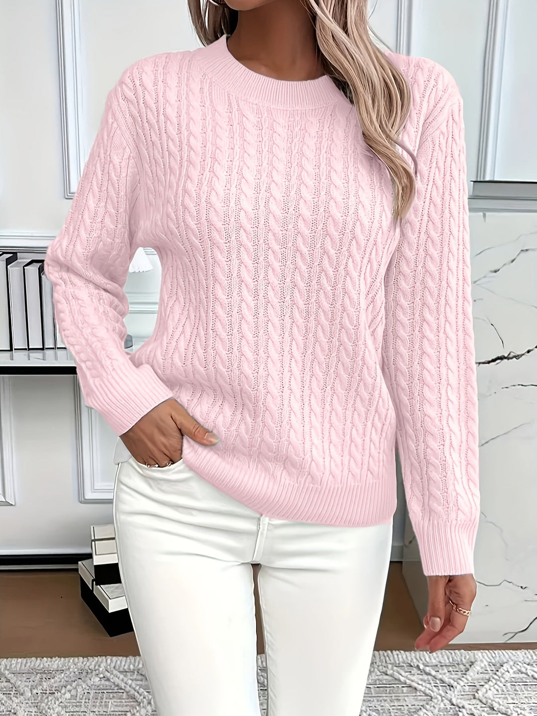 Lila – Cable Knit Sweater