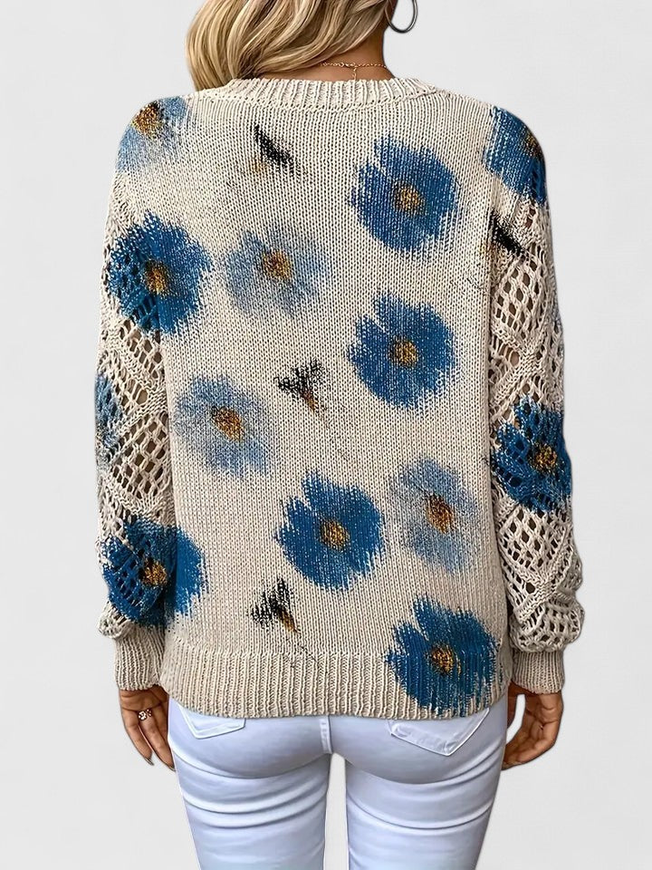 Leilani - Floral Knit Sweater
