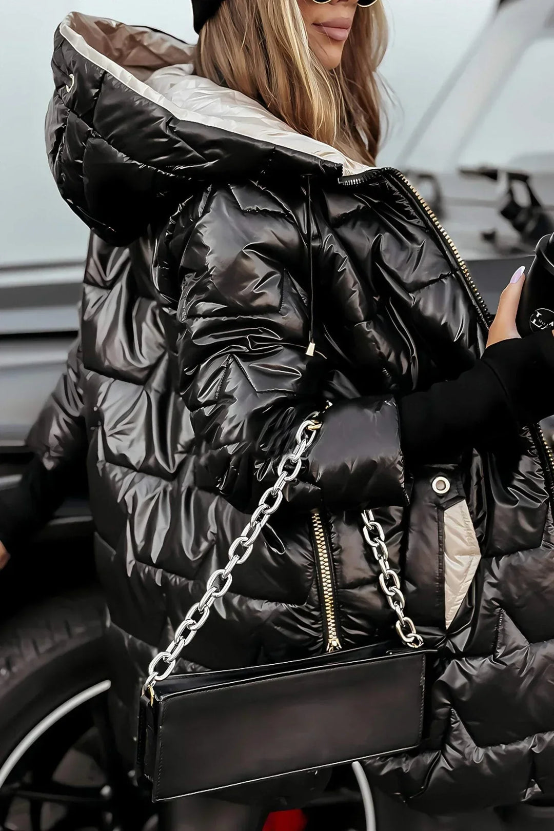 Zephyra™ | Elegant Padded Hooded Coat